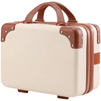 14-Дюймовая портативная коробка с паролем, маленький чемодан, женский милый чехол, Маленький легкий чемодан, мини-сумка для хранения, материал ABS