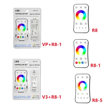 2,4 ГГц RGB/RGBW Контроллер светодиодной ленты RF Touch Беспроводной 4 зоны 4A * 3CH 3 канала затемнения для RGB/RGBW/RGB +CCT светодиодной ленты или модулей