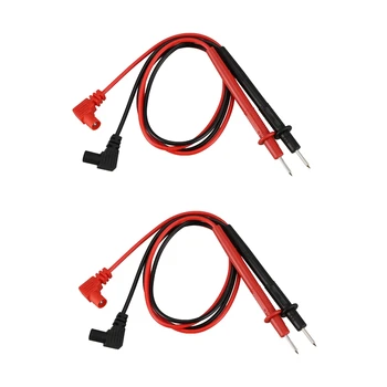 2 тестовых провода для мультиметра диаметром 28 дюймов, черный и красный, 1 пара
