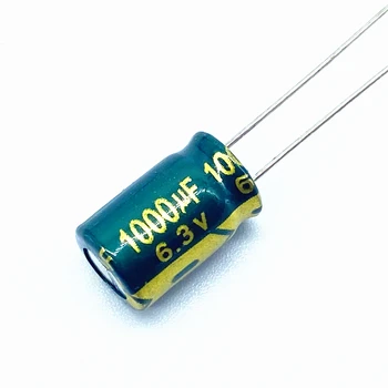 20 шт./лот 8*12 Высокочастотных низкоомных алюминиевых электролитических конденсаторов высокой частоты с низким сопротивлением 1000 Мкф 6,3 В