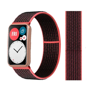 2023 Новый ремешок для Huawei Watch FIT Strap Спортивный браслет с нейлоновой петлей Смарт-часы браслет ремень для huawei fit аксессуары