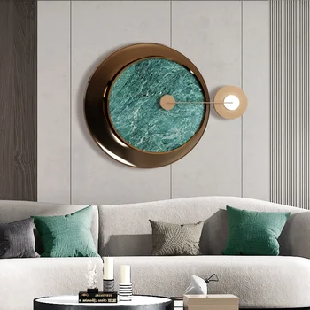 3D Современные геометрические круги, Абстрактный накладывающийся круглый декор стен, Металлические подвесные акценты