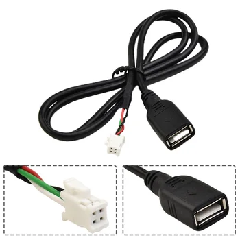 4-контактный разъем USB Удлинитель адаптер Автомобильный USB кабель адаптер для автомобильного радио стерео прямое крепление