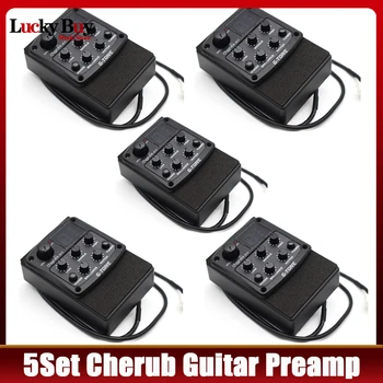 5 комплектов эквалайзера Cherub G-Tone GT-3, предусилитель акустической гитары, пьезо-звукосниматель, ЖК-дисплей, гитарный эквалайзер с функцией тюнера