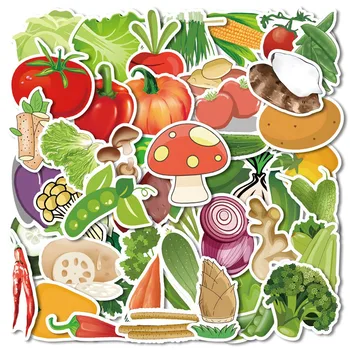 50 листов креативных наклеек для фруктов и овощей 