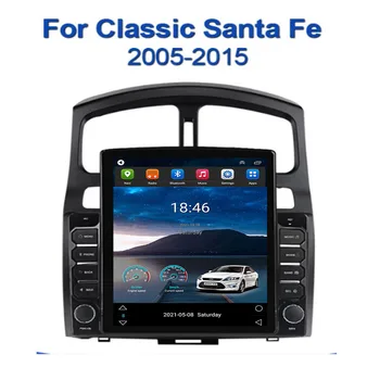5G LTE + WIFI для Hyundai Classic Santa Fe 2005-2015 Tesla Android Автомобильный радиоприемник, мультимедийный видеоплеер, навигация, GPS, DVD