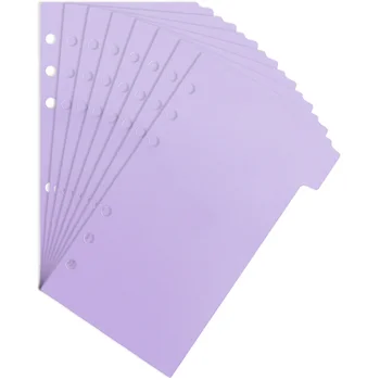 6 Шт. цветных вкладок, маркеров для страниц с отрывными листами, разделителей для блокнотов, Блокнот Matter A6 Purple Pp Aesthetic