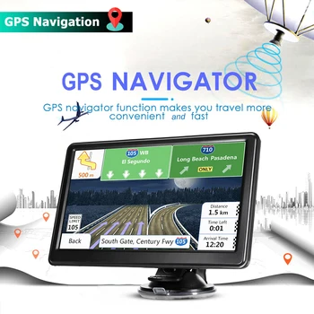 7-Дюймовый HD Автомобильный GPS-Навигатор 256 МБ + 16 Г Портативный Спутниковый Навигатор С Сенсорным Экраном GPS-Навигация USB TF Голосовое Напоминание Двойная Система