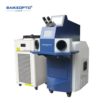 Baikeopto 200 Вт YAG Лазерный сварочный аппарат для сварки ювелирных изделий с разделенным резервуаром для водяного охлаждения