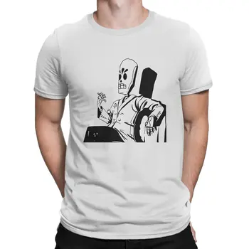 Grim Fandango-3 Футболка в стиле хип-хоп, повседневная футболка Grim Fandango, летняя футболка для взрослых