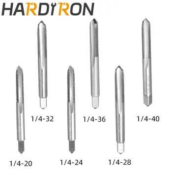 Hardiron 1/4-20 1/4-24 1/4-28 1/4-32 1/4-36 1/4-40 Набор метчиков и штампов правосторонний, метчики с резьбой HSS и круглые штампы