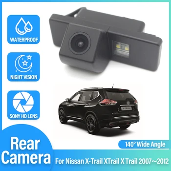 HD CCD Ночного Видения 1080*720 Рыбий Глаз 140 Градусов Автомобильная Камера Заднего Вида Задним Ходом Для Nissan X-Trail XTrail X Trail 2007 ~ 2012