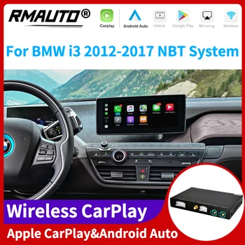 RMAUTO Беспроводной Apple CarPlay NBT Системный Декодер Коробка для BMW i3 I01 2012-2017 Android Auto Mirror Link AirPlay Голосовое Управление