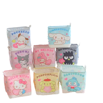 Sanrio My Melody Cinnamoroll Hello Kitty Anime Girl Heart Вместительная корзина для белья из ткани Kawaii Водонепроницаемая корзина для хранения
