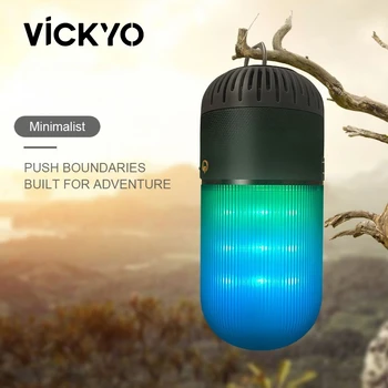 VICKYO Светодиодный ночник Bluetooth динамик прикроватная лампа с сенсорным управлением Переносная настольная лампа Цветная для украшения игровой комнаты Спальни