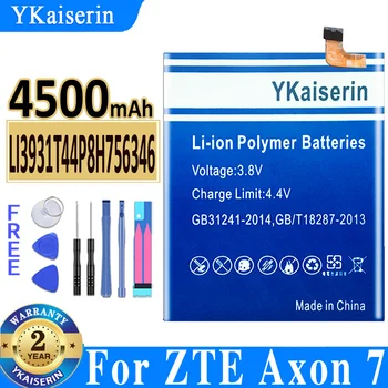 YKaiserin аккумулятор LI3931T44P8H756346 4500 мАч для ZTE Axon 7 Axon7 5,5 дюймов A2017 Bateria с номером отслеживания