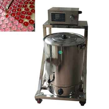 Автоматическая машина для розлива ароматизированных соевых свечей горячим воском с ПЛК-контролем объема 1-5000 мл, нагрева и реверсирования насоса