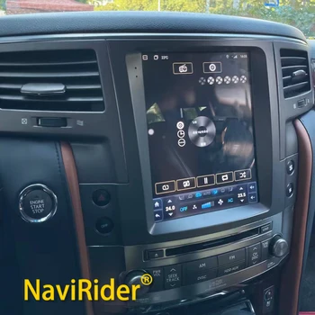 Автомобильный мультимедийный видеоплеер объемом 128 ГБ GPS для Lexus LX570 LX 570 2007-2015 Радио Tesla Экранная навигация Стерео Беспроводной CarPlay