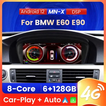 Автомобильный Мультимедийный Плеер MN-X Для BMW 3 5 6 Серии E60 E61 E62 E63 E90 E91 Android 12 Авторадио Навигация 8,8 