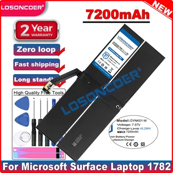 Аккумулятор LOSONCOER хорошего качества 7200 мАч для ноутбука Microsoft Surface Laptop 1782 DYNK01 DYNK01-W в наличии