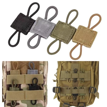 Аксессуары для жилета-рюкзака, уличная тактическая пряжка, фиксированная эластичная пряжка, подвеска для багажа, однотонный полиэстер, 4 шт./компл.