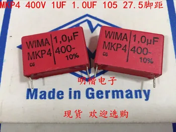 Бесплатная доставка 2шт/5шт WIMA Германия конденсатор MKP4 400V 1UF 1,0 МКФ 400V 105 P = 27,5 мм