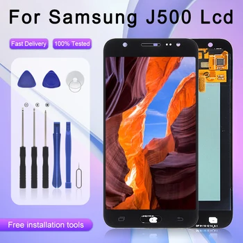 Бесплатная доставка OLED дисплей J500 для Samsung Galaxy J5 2015 ЖК дисплей с сенсорным экраном Замена дигитайзера Замена сборки J5