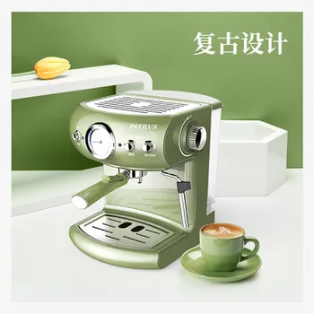Бытовая полуавтоматическая кофемашина PE3606, итальянский коммерческий магазин чая с молоком парового типа