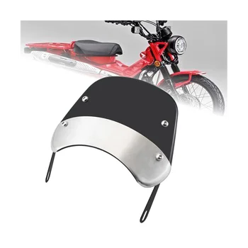 Ветрозащитное стекло мотоцикла, ветровое стекло для HONDA CT125 CT 125 Super Cub 2020-2021 (черный)