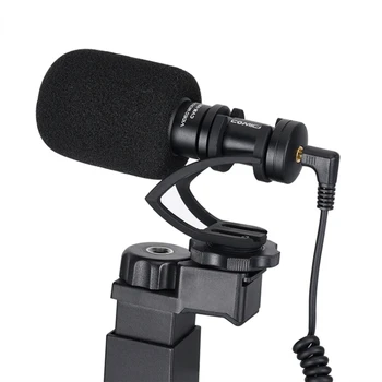 Видеомикрофон COMICA CVM-VM10-K2 с ЧПУ-обработкой с внешним портом 1/4 и креплением 