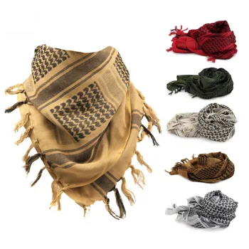 Военный шарф-хиджаб из тактической пустыни Shemagh, мусульманский платок, ислам, арабская Хлопковая Накидка на голову и шею из Кефии для мужчин и женщин