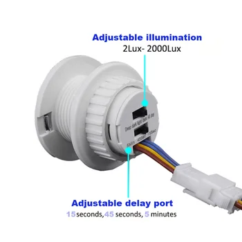 Выключатель света Датчик PIR Детектор Smart Switch LED 110V 220V Инфракрасный Датчик движения PIR Автоматическое Включение Выключение