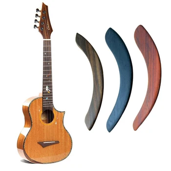 Гитара из розового дерева, красного дерева, эбенового дерева, деревянный подлокотник для рук и встроенный двухсторонний аксессуар для гитары из мягкой резины