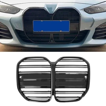 Глянцевая Черная Решетка Переднего Бампера Автомобиля BMW 4 Серии G22 G23 2021-2023 Только для 2 Дверей 430i GT Style Сменные Решетки Для Укладки автомобилей