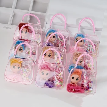 Детская сумочка, набор сумочек, забавные игрушки-головоломки, вышитые бисером, кукла-принцесса ручной работы, материал 