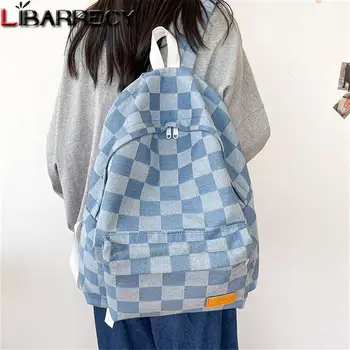 Дизайнерский женский рюкзак из высококачественной джинсовой ткани, женские студенческие школьные сумки, Модный повседневный женский дорожный рюкзак Sac A