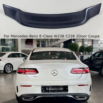 Для Mercedes-Benz E-Class W238 C238 2-Дверное Купе R Style Карбоновый Задний Спойлер Багажника Крыло 2017-2023 FRP Черный Кованый Карбон