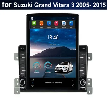 Для Tesla Style 2 Din Android 12 Автомагнитола Для Suzuki Grand Vitara 3 2005-2035 Мультимедийный Видеоплеер GPS Стерео Carplay RDS