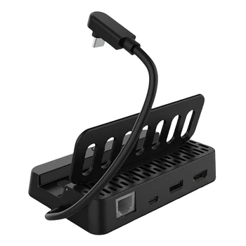 Док-станция 4K 30HZ Dock Console Hub, совместимый с HDMI, USB Игровой Держатель, Базовая Док-станция Расширения Type-C для Портативной Игры Steam Deck