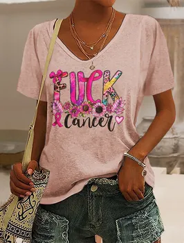 Женская футболка с V-образным вырезом, разноцветные цветы, надпись подсолнуха, графический принт, короткий рукав, базовый графический топ для праздничных выходных