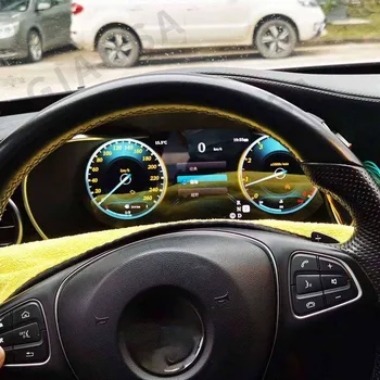 ЖК-Дисплей Автомобильный Цифровой Кластерный Приборный Щиток Для Benz C Class W205 GLC X205 w204 w212 2011-2018 Центральный Спидометр Приборной Панели Плеер