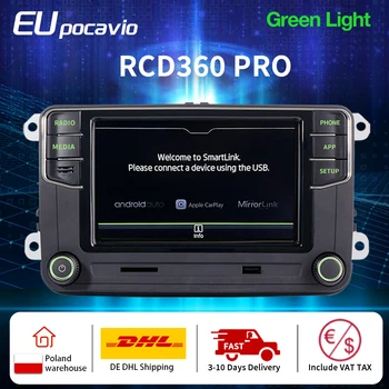 Зеленый свет RCD360 Pro Carplay Автомагнитола Android Auto NONAME MIB 6,5 дюймовый Плеер 6RD 035 187B для VW для Skoda Octavia Superb