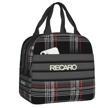 Изолированная сумка для ланча с логотипом Recaros для школы, офиса, водонепроницаемого термоохладителя, коробки для Бенто, женщин, детей