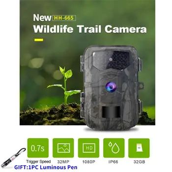 Камера слежения за охотничьими тропами 32 МП 1080P 940 нм инфракрасного ночного видения Камера безопасности с активацией движения Фотоловушки дикой природы на открытом воздухе