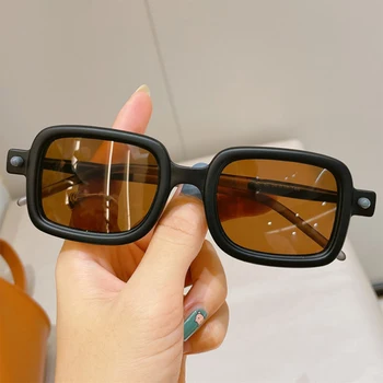 Квадратные солнцезащитные очки для мужчин, роскошные солнцезащитные очки Для женщин, модные очки в стиле панк, ретро Sonnenbrille, прямая поставка, Vasos Decorativos Lentes