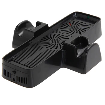 Корпус охлаждающего вентилятора Охлаждающий вентилятор из ABS для рассеивания тепла с двойной док-станцией Аксессуары для игрового контроллера XBOX 360