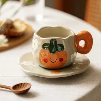 Кофейная чашка из японской грубой керамики, офисная бытовая кружка, чашка для чая, чашка для воды, женский керамический костюм высокой красоты