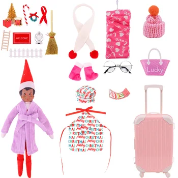 Кукла-эльф розовой серии, мультяшная плюшевая игрушка, подходит для 30-сантиметровой куклы нового поколения для девочек, Рождественский подарок на День рождения