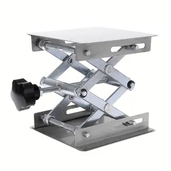 Лабораторные подъемные столы Из нержавеющей стали, лабораторная подъемная платформа, стойка, ножничный подъемник 100x100 мм/4x4 дюйма