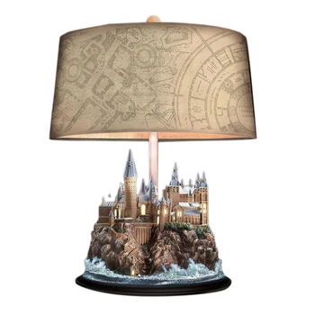 Лампа из смолы в виде замка, настольная лампа, лампа из смолы, украшение домашней спальни, подарок на День Рождения